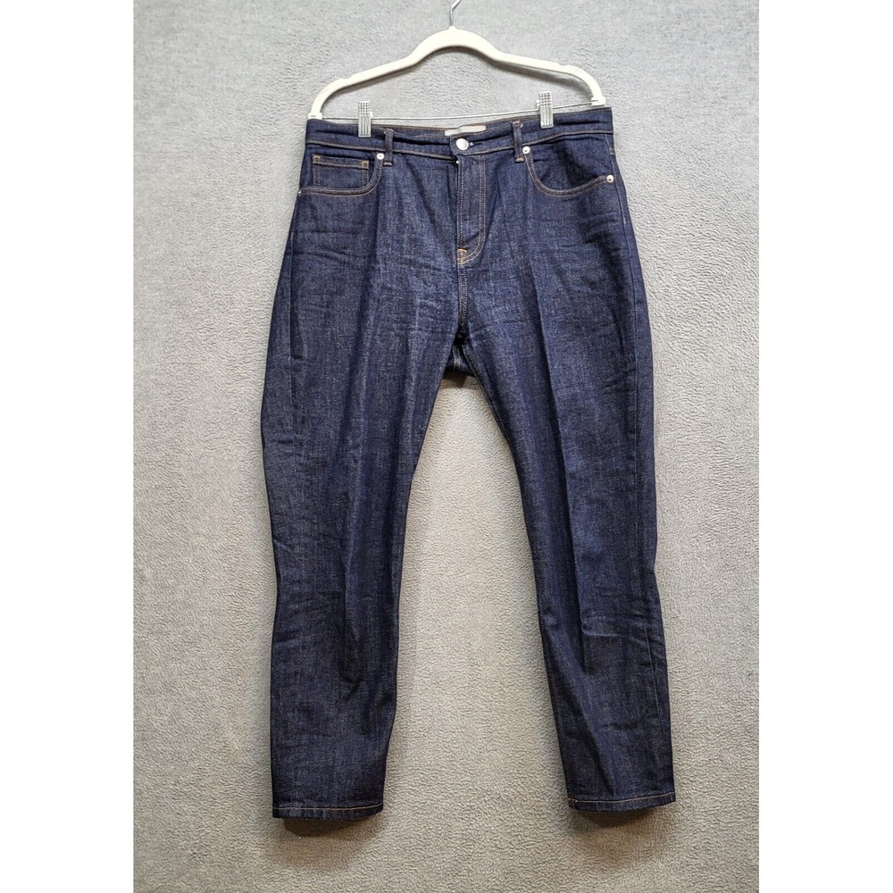 Everlane Men Jeans 32 Blue Denim Ankle‎ Pockets High Rise Cotton 27 in Inseam